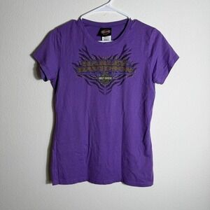 Women's Vintage Harley Davidson Purple Tee